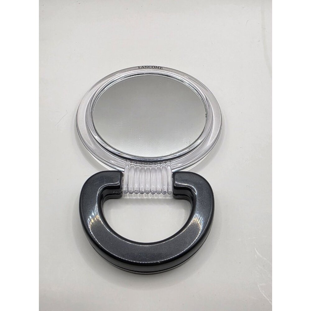 Lancôme Compact Handheld Makeup Mirror with Folding Handle - Portable Travel